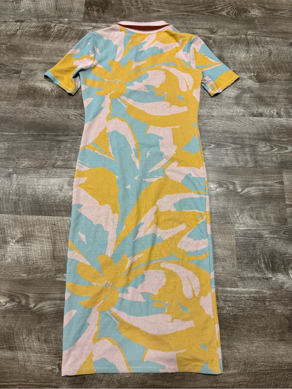 Zara Jacquard Midi Dress Multicolor Size Medium - Picture 6 of 6